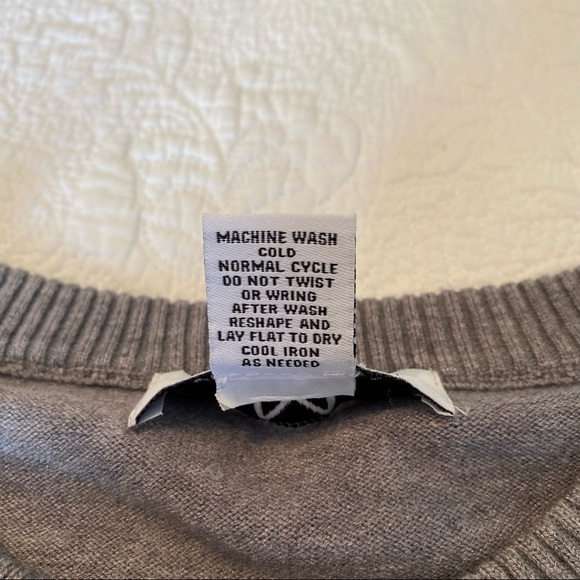 Magaschoni Balloon Puff Sleeve Crew Neck Gray Sweater - M - Picture 6 of 11